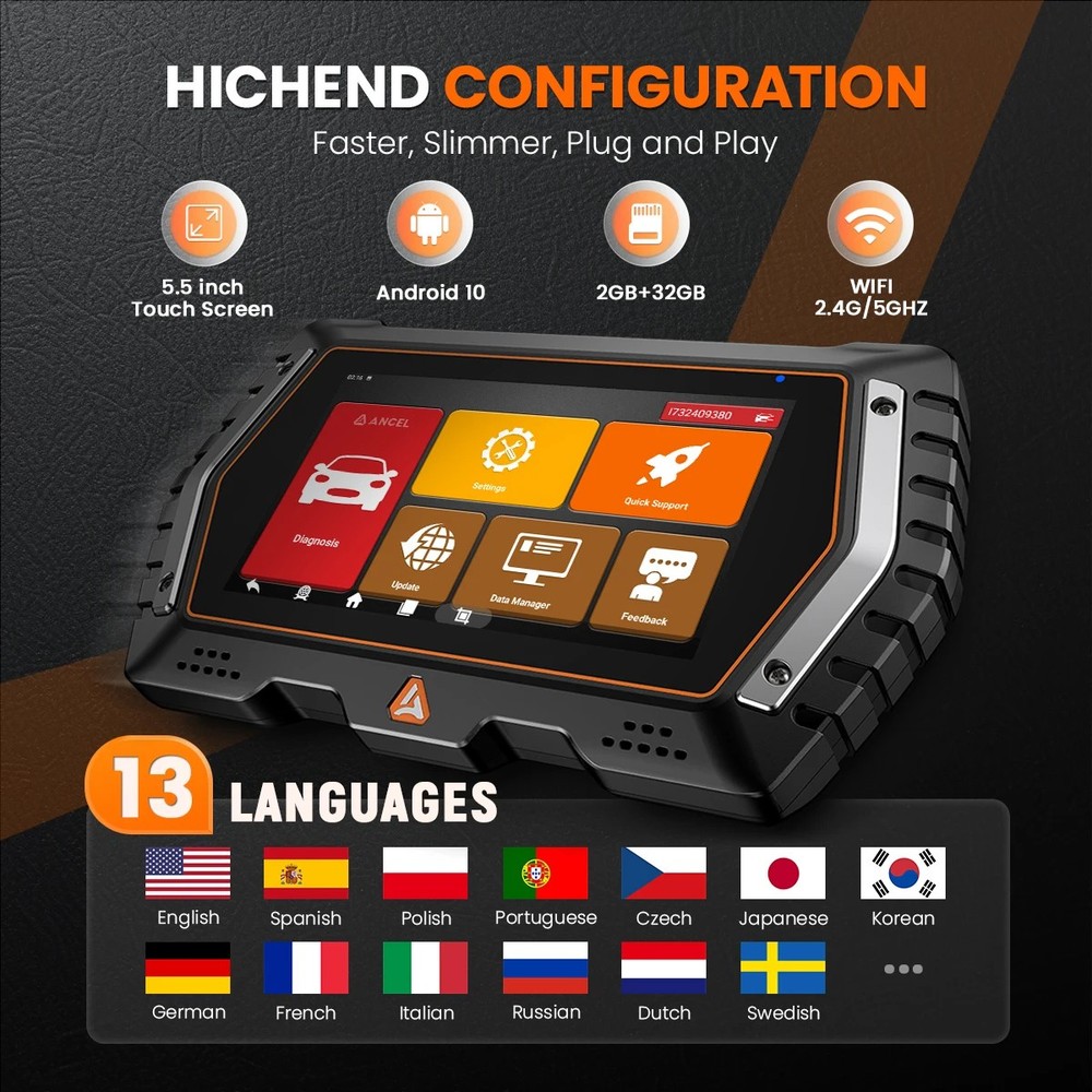 For BMW Car All System Bidirectional Diagnostic Scanner ECU Coding Oil EPB TPMS