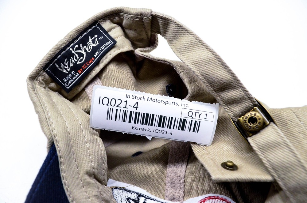 Exmark Strapback Hat Tan/Dark Blue Bill NOS