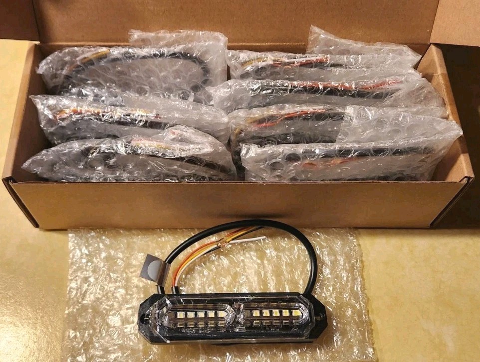 ASPL 8 Pcs 12 LED Strobe WhiteLightKit Grill Side Marker 17 Patterns Syncing