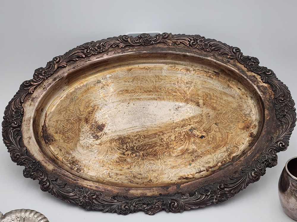 Silver Platter Ware - 12 PCS