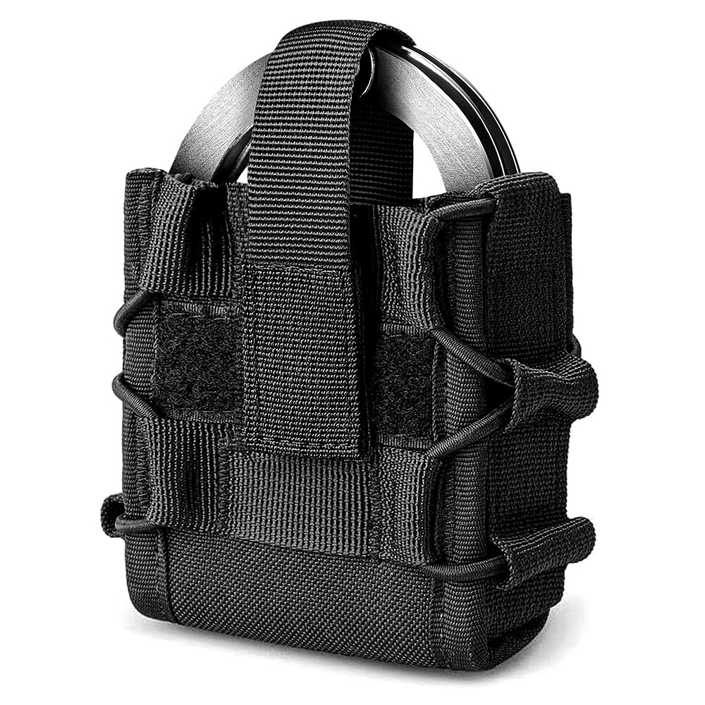 Tactical Handcuff Holder Molle Pouch Open Top Universal Hand Cuff Case Holster
