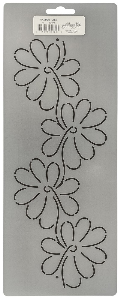 Border Quilting Stencil Daisy Flower Quilt Pattern 4" Floral Quilters Template