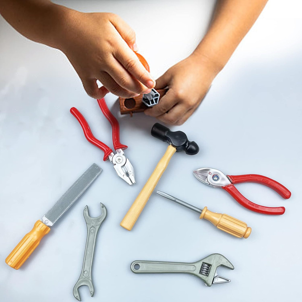 18PCS Tools Cake Topper Tools Cake Decorations Toolbox Wrench Hammer Mechanic Dr