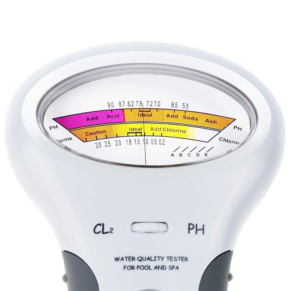 Dual-Function pH Chlorine Water Tester Kit for Pools & Hydroponics