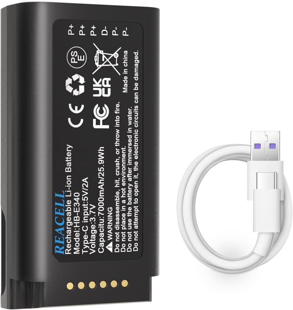 E340 Battery Compatible for eufy Video Doorbell E340, 7000mAh High Capacity Repl