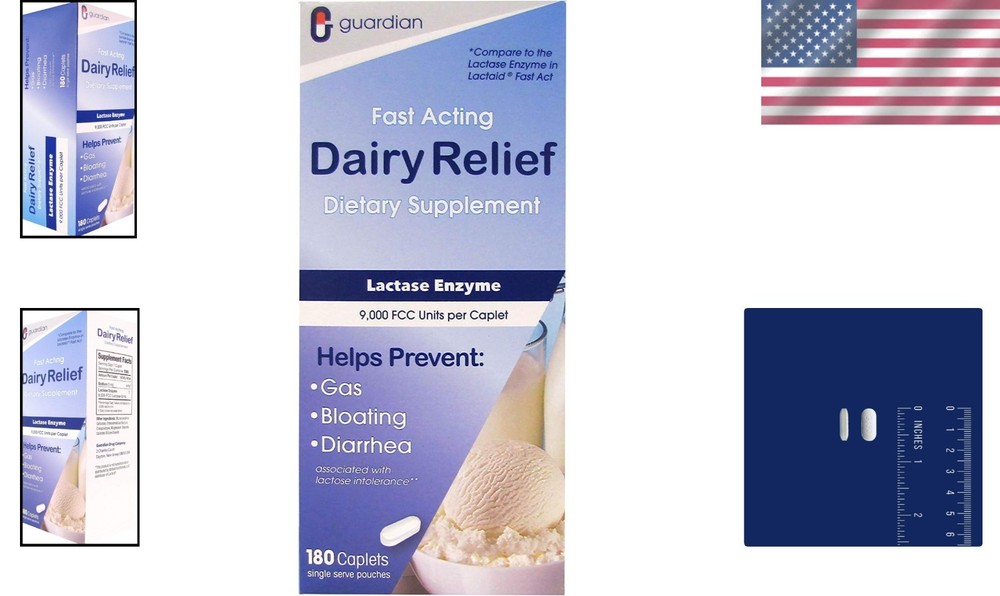 Quick Relief for Lactose Intolerance, 180 Pack