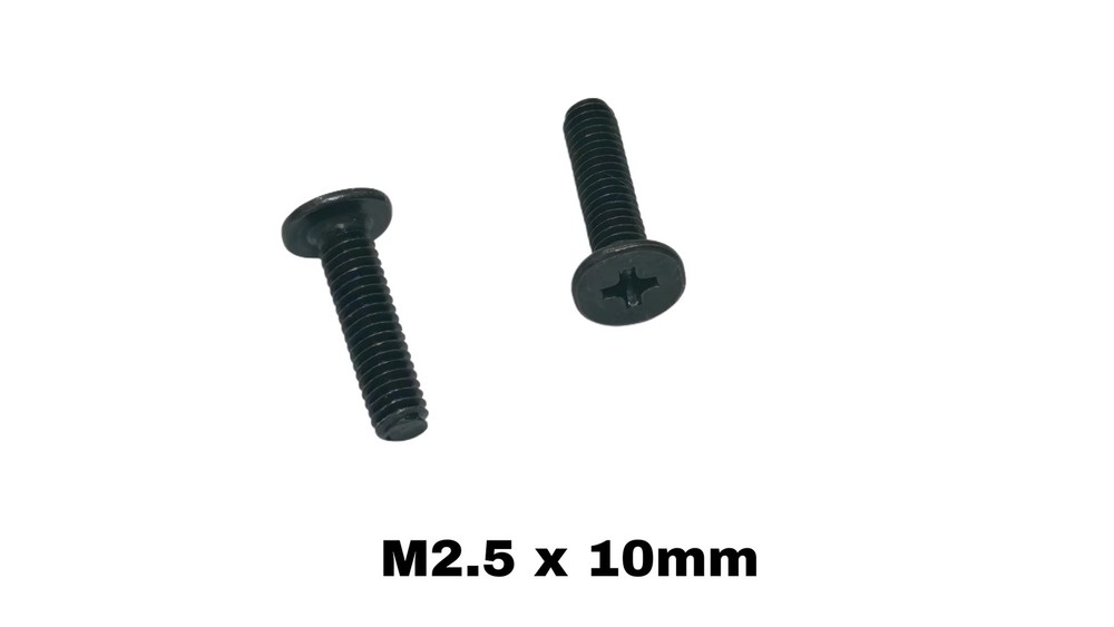 Laptop Bottom Case & Hinge Replacement Screws M2.5x10mm Black 8-Pack