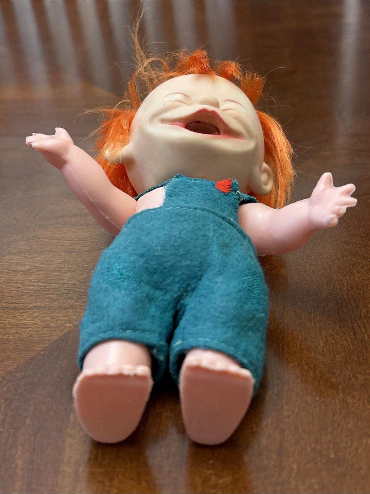 Vintage 1960s Brat Doll Toy Redhead Ginger 7” Figure Creepy Ugly Naughty