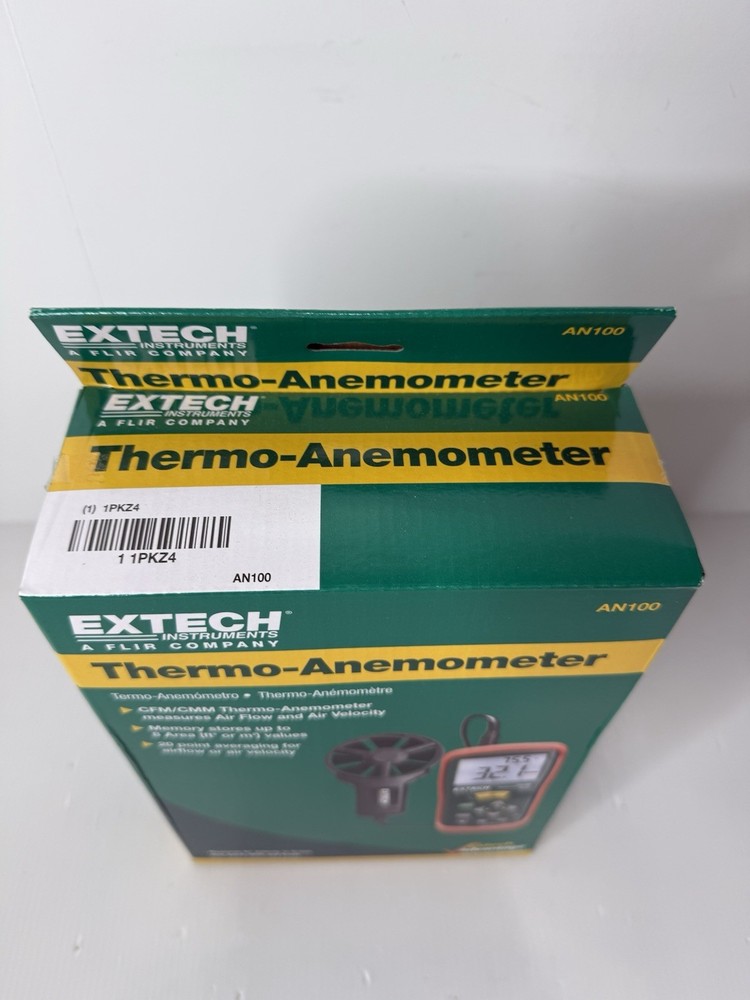 Extech AN100 CFM/CMM Thermo-Anemometer New in Box