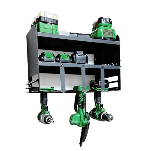 Power Tool Organizer Wall Mount, Utility Racks 3 Layers 18.9*9.06*12.2 Black