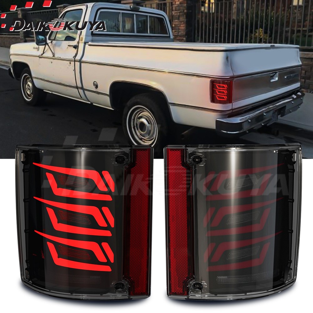 Sequential LED Tail Lights for 1973-1987 chevy C10 & GMC,with Start-Up Animation