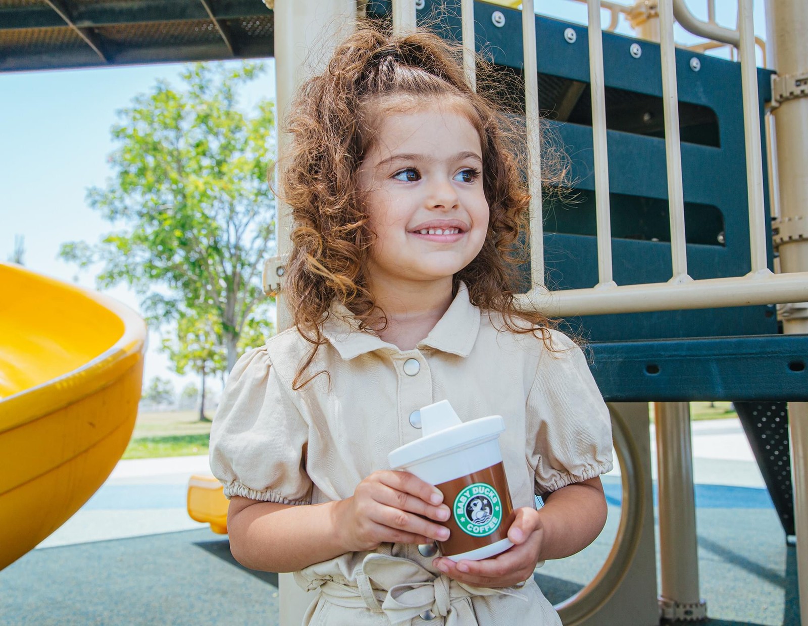 Baby Ducks Coffee Rise & Shine Toddler Sippy Cup | Holds 4 Ounces
