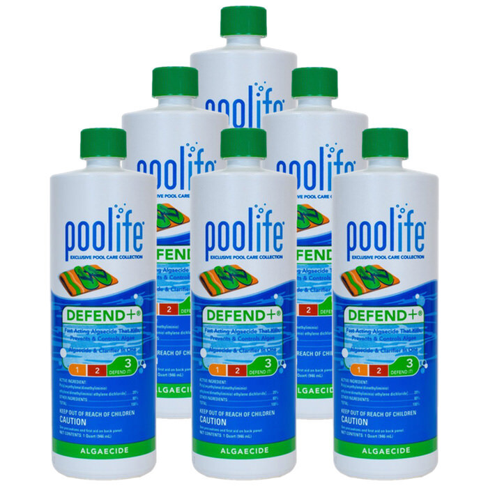 POOLIFE Defend+ Pool Algaecide 32 oz - 6 Pack