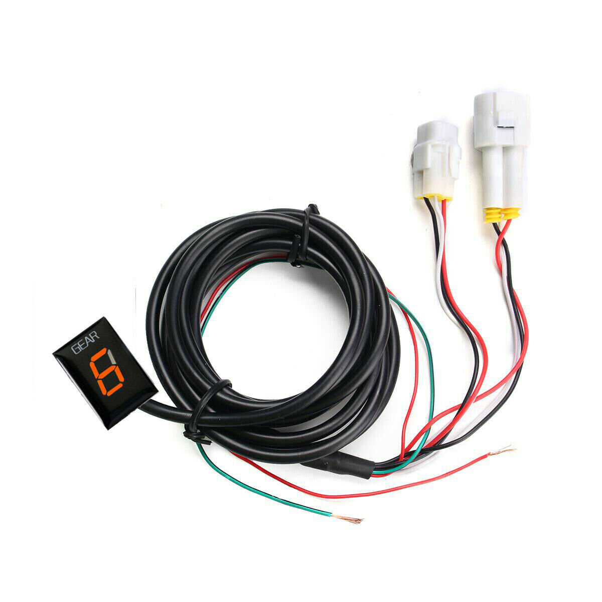 Motorcycle Red LED Gear Indicator For YAMAHA YZF R1 R6 FZ8 Mt03 MT-01 Fzs600