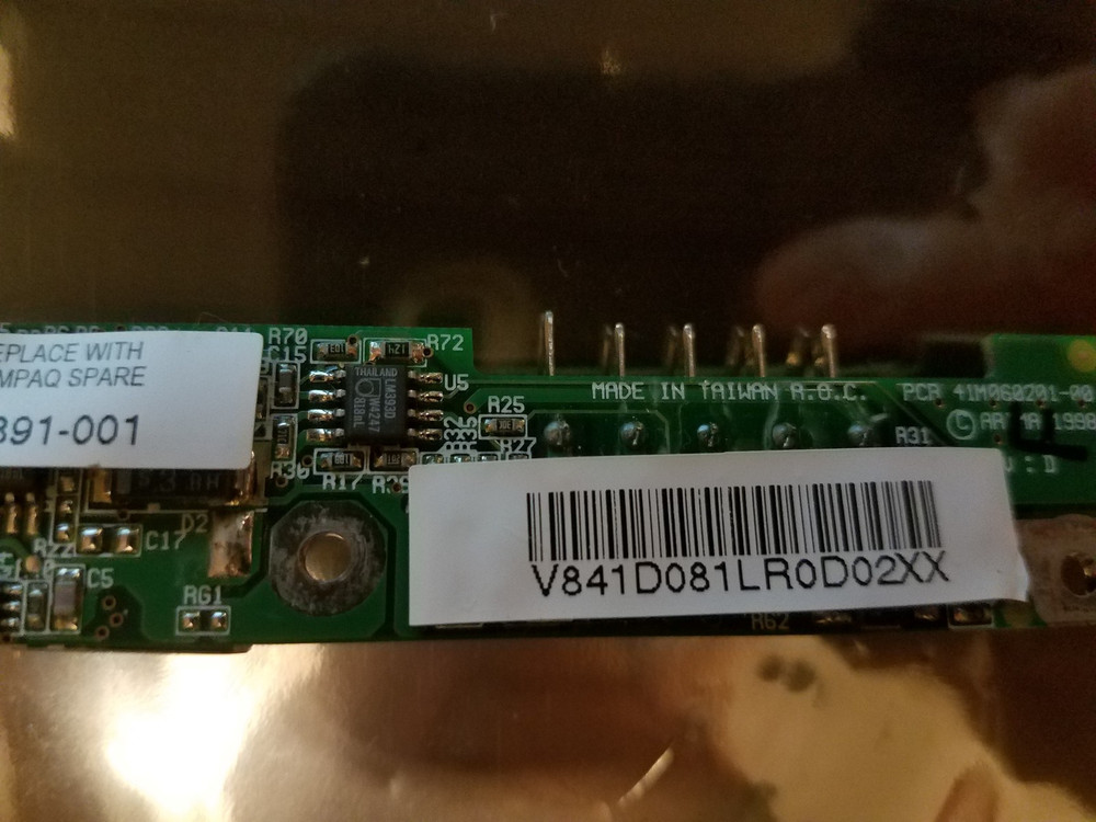 Compaq 352891-001 Rev D Battery Charging Board