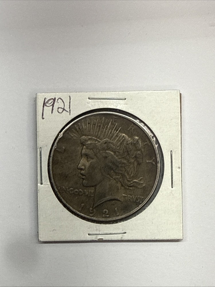 1921 High Relief Peace Silver Dollar AU