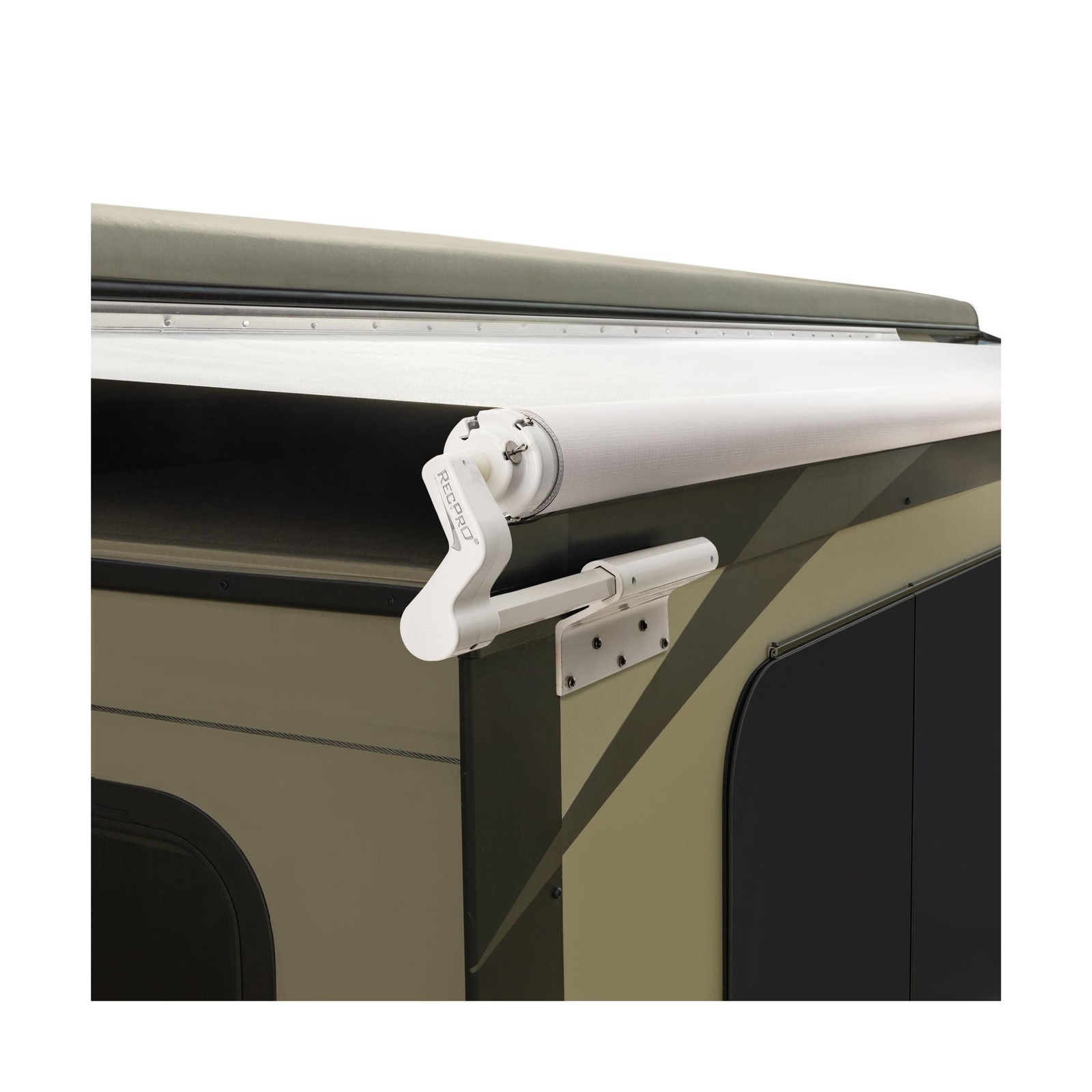RecPro RV Slide Out Awning Kit | RV Slide Topper | Frame and Fabric (13', Whi...