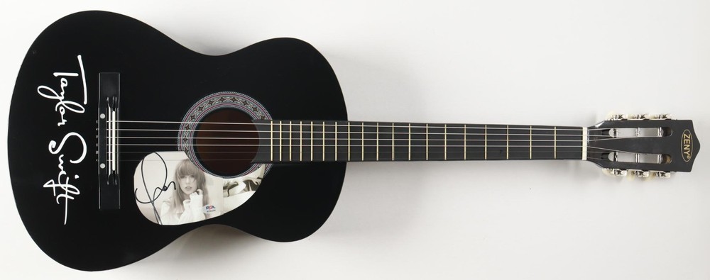Taylor Swift Signed Acoustic Guitar PSA COA