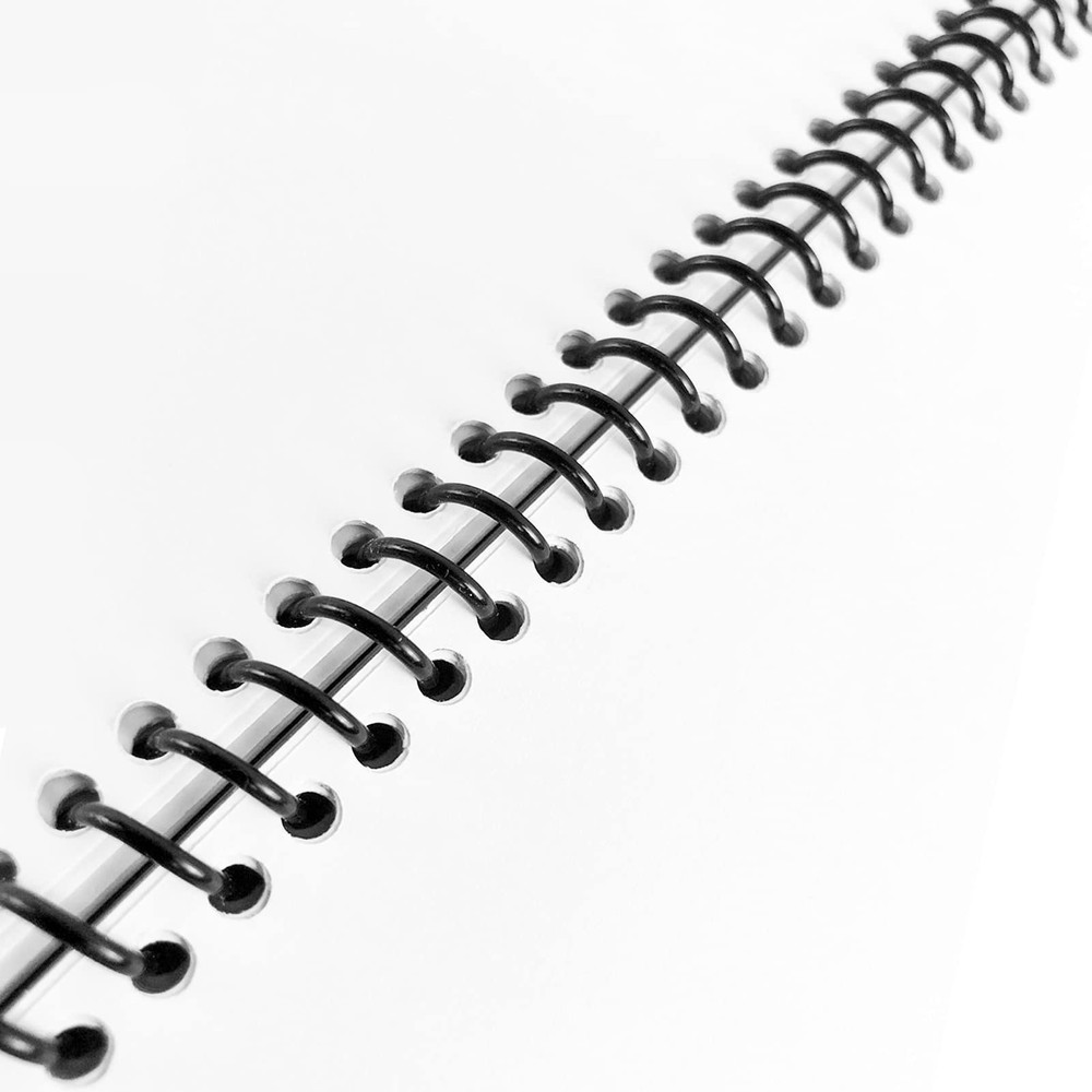 50 Pack Plastic Binding Coils215 Sheet Capacity25mm 1" Binding Spirals41 Pitc...