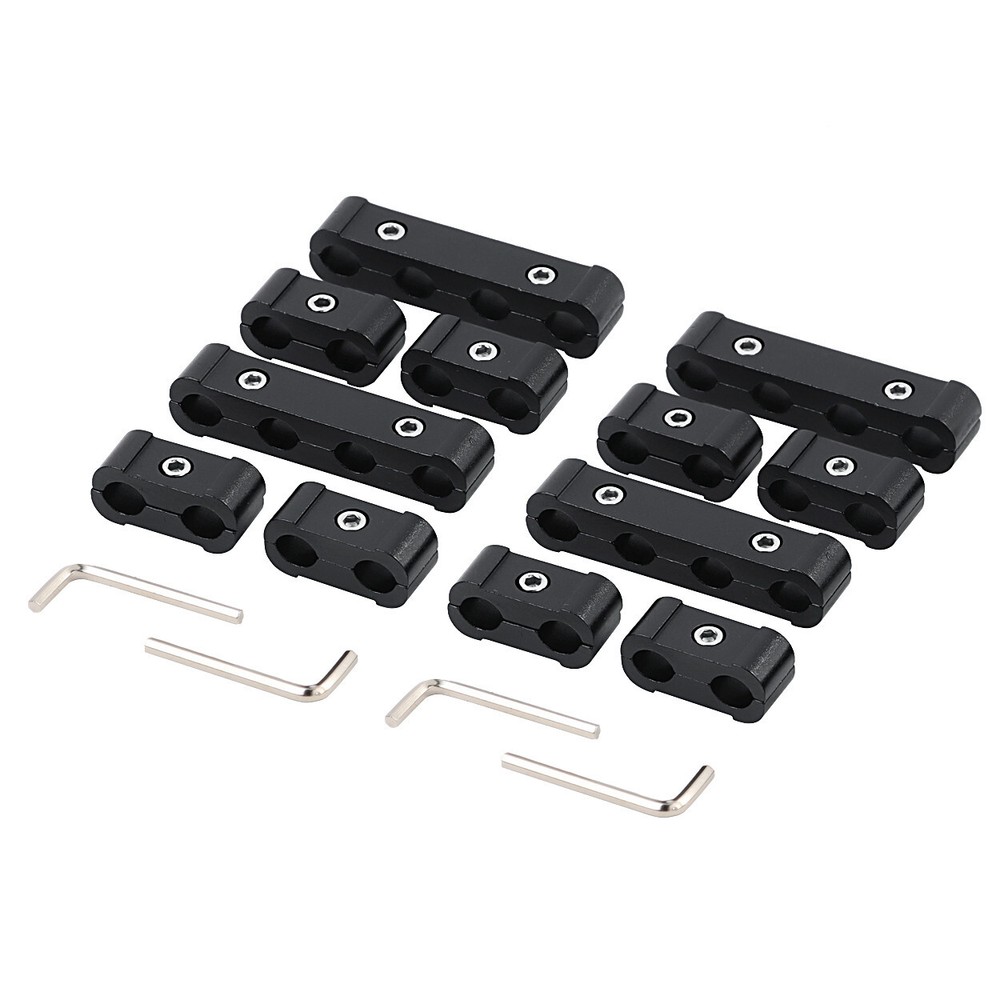 Spark Plug Wire Separator Spark Plug Wire Divider Fits For 8 9 10mm Black 12Pcs