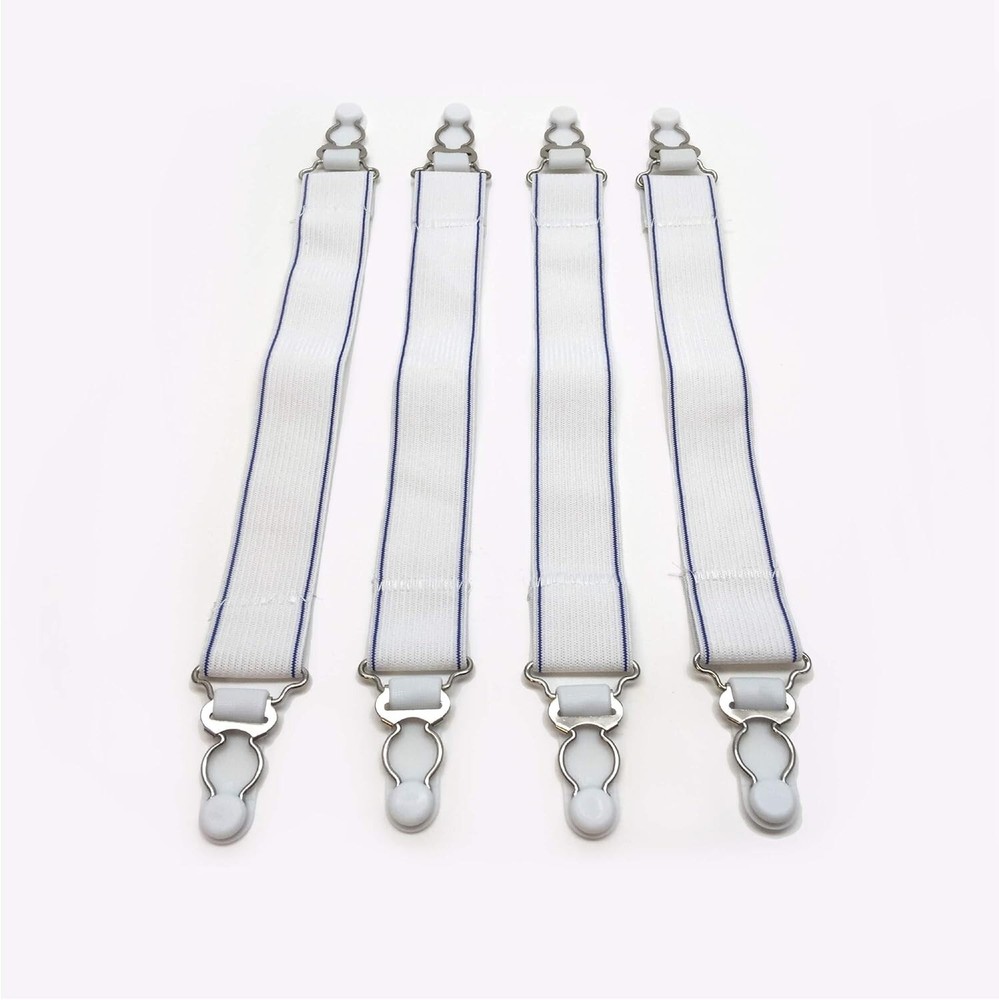 Ultimate Sheet Security - Fresh Ideas Bed Sheet Straps, 4-Pack for All Sizes