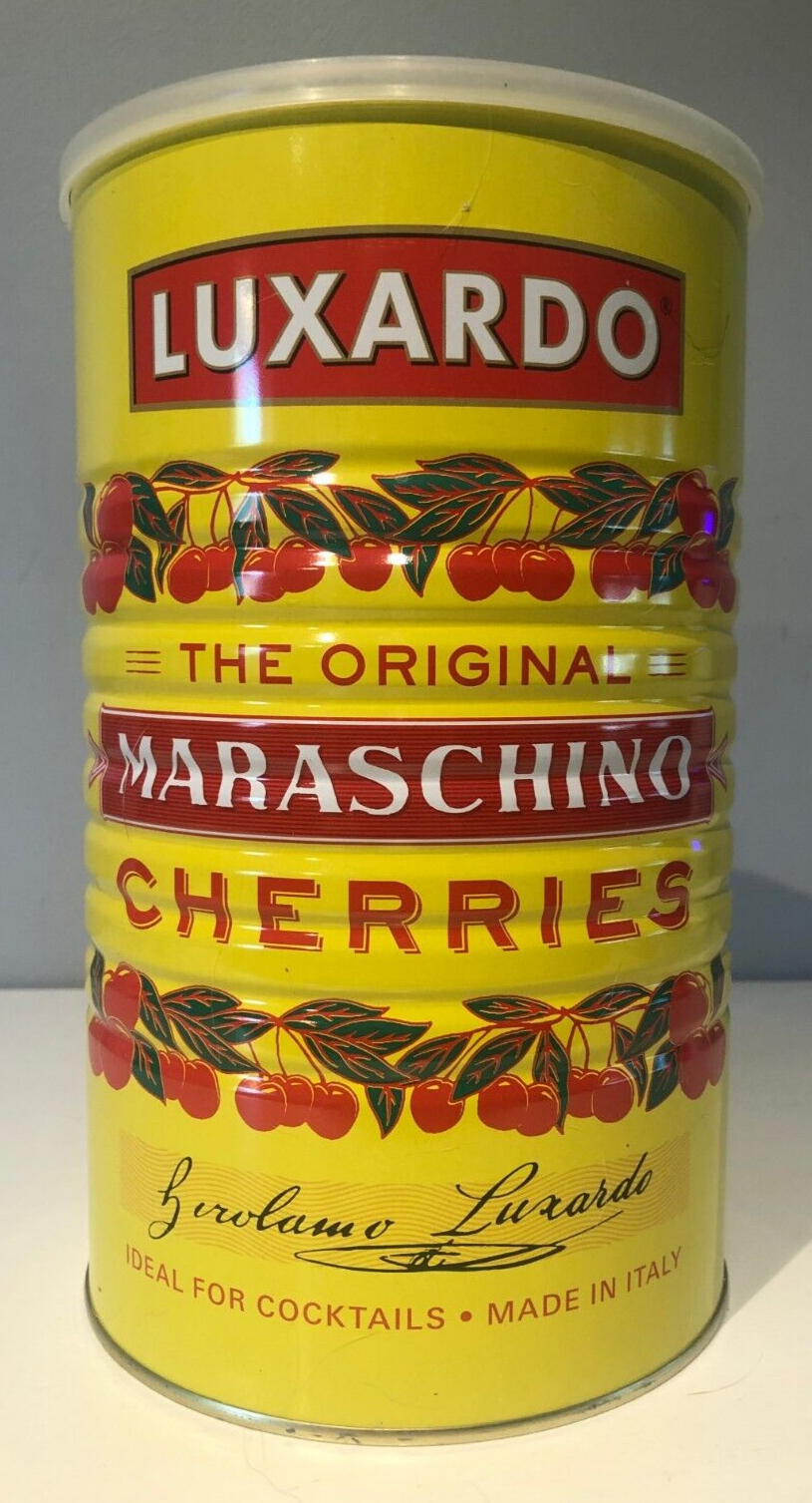 Luxardo The Original Maraschino Cherries 890 Cherries Tin 12 Lbs Can Exp. 12/27