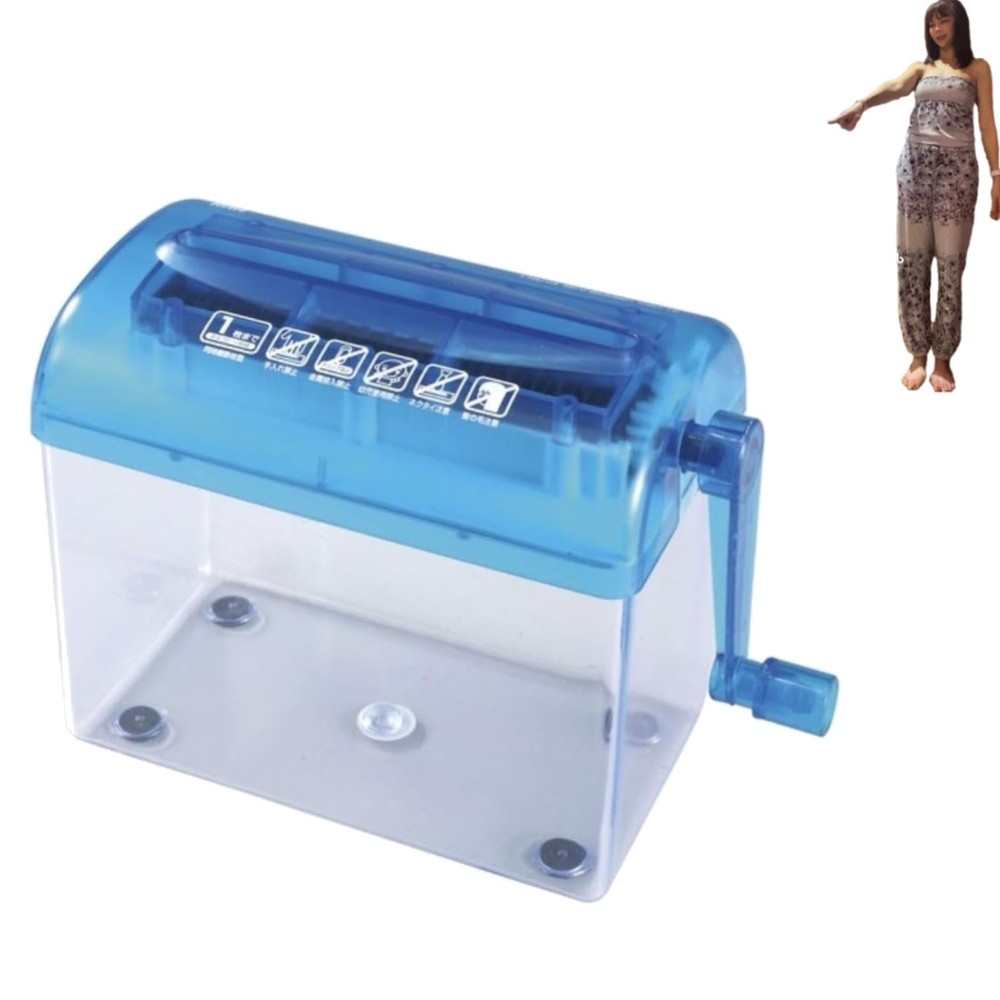Compact Manual Hand Shredder for A4 Paper - Safe & Efficient Document Disposal