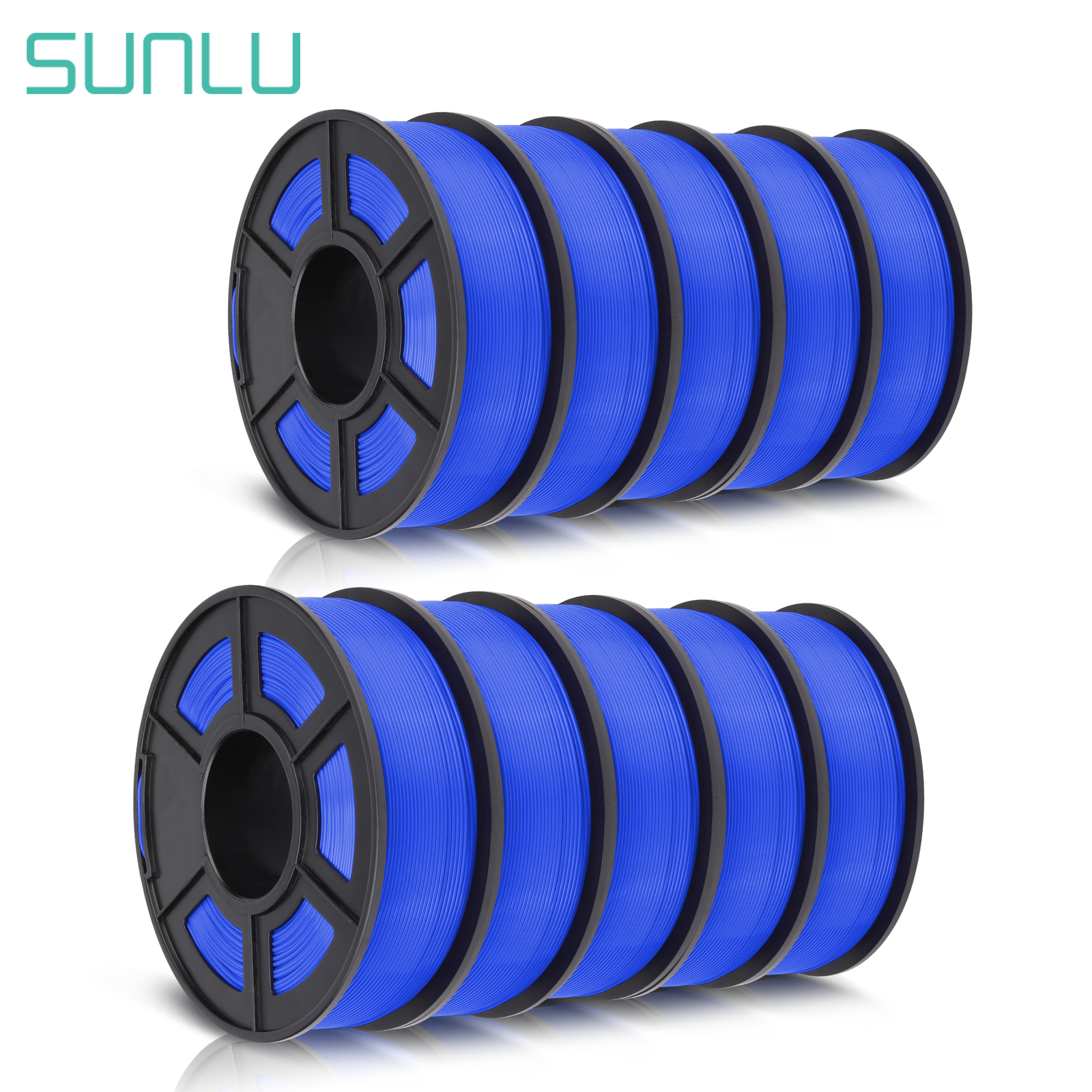 10×1KG SUNLU PLA Matte Meta PLA+ PETG SILK ABS 1KG TPU500G 3D Printer Filament