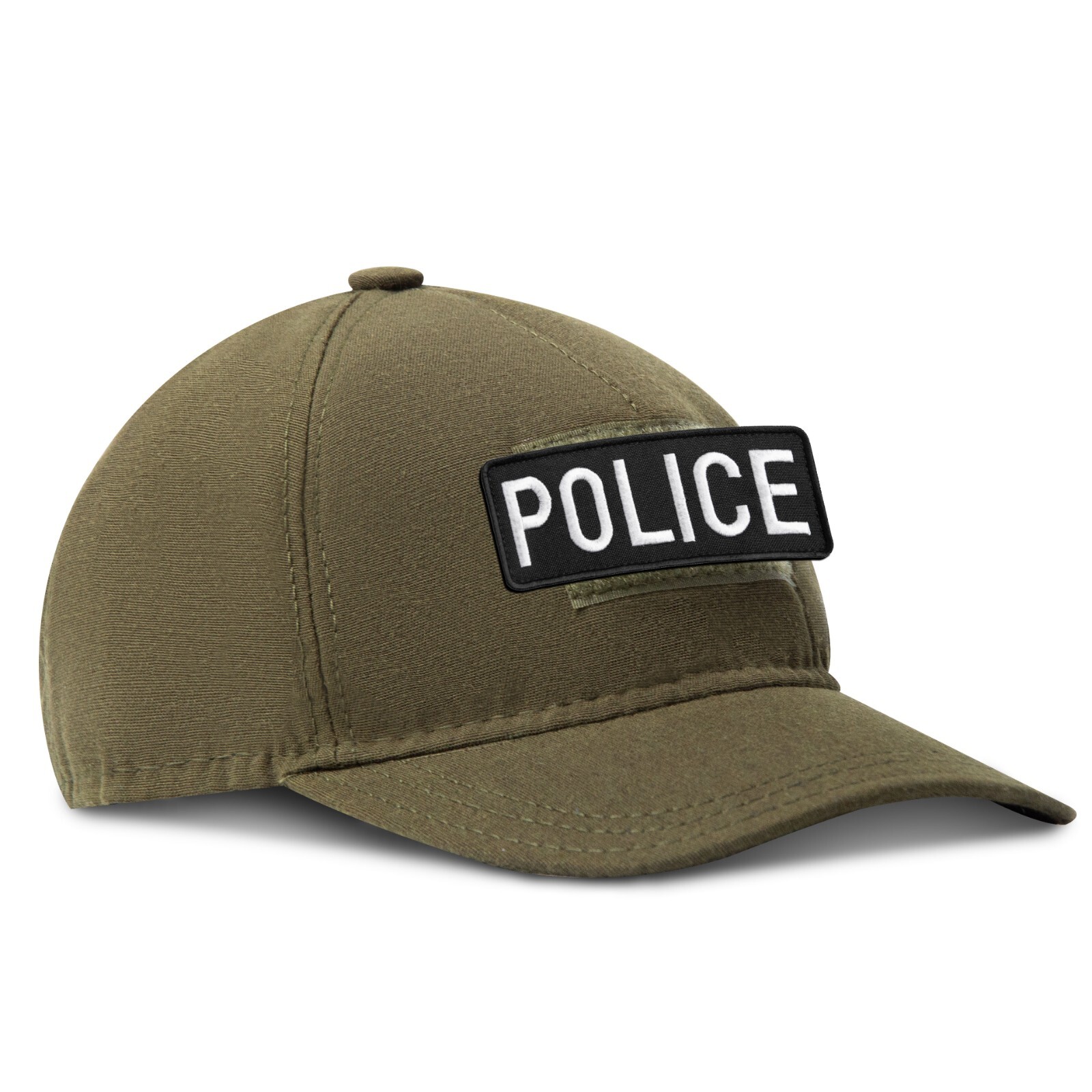 2-Piece Embroidered Police Patch for Vest, Jacket, Hook & Loop, Large & Small