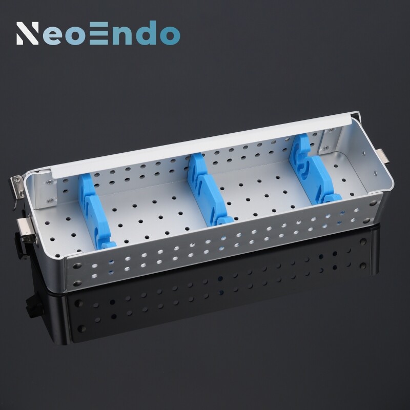 ENT Rigid Endoscope Aluminium Sterilization Container Medical Sterilization Case