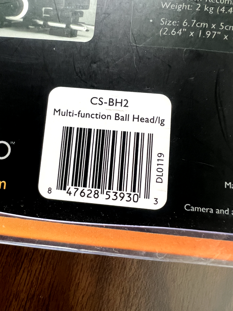 NEW! Vello Multi-Function Adjustable Ball Head CS-BH2 for Camera Cold Shoe Mount
