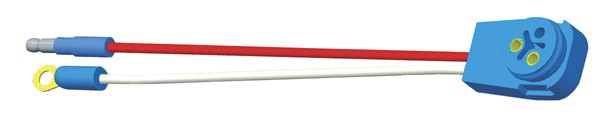 Grote 66846 10" Long Stop Tail Turn Two-Wire 90Â° Plug-In