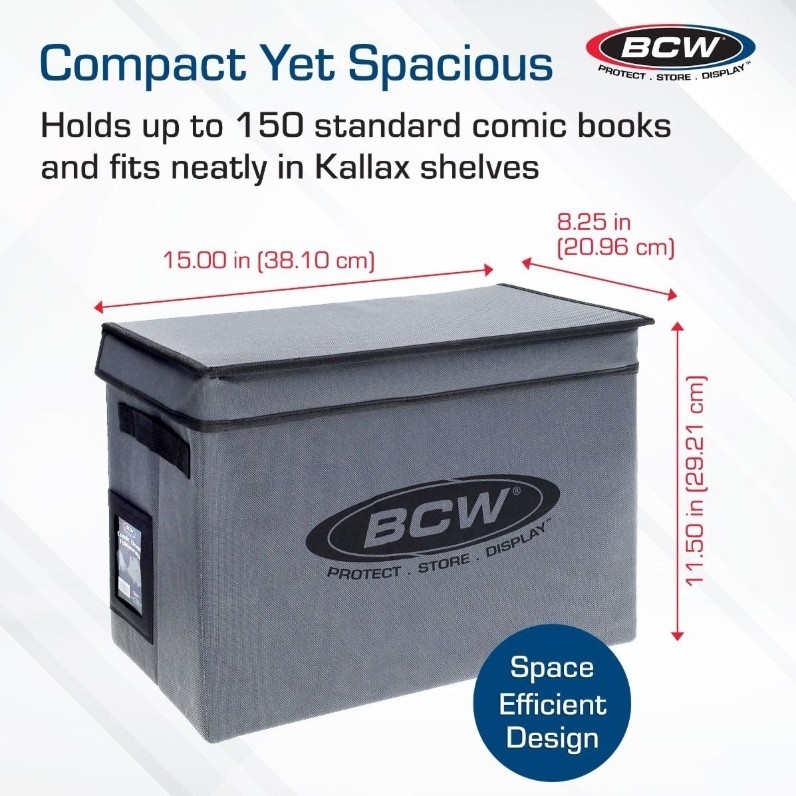 BCW Stackable/ Collapsible Comic Book Foldaway for Comics - 125 to 150 Capacity