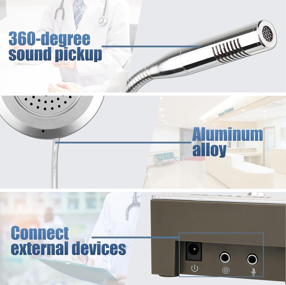 High Sensitivity RT-9908 Window Speaker Intercom - Ideal for Restaurants & Banks