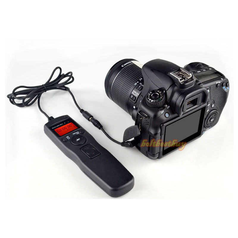 LCD Timer Shutter Release Remote Control Cable C3 For Canon 5D Mark II III 7D US