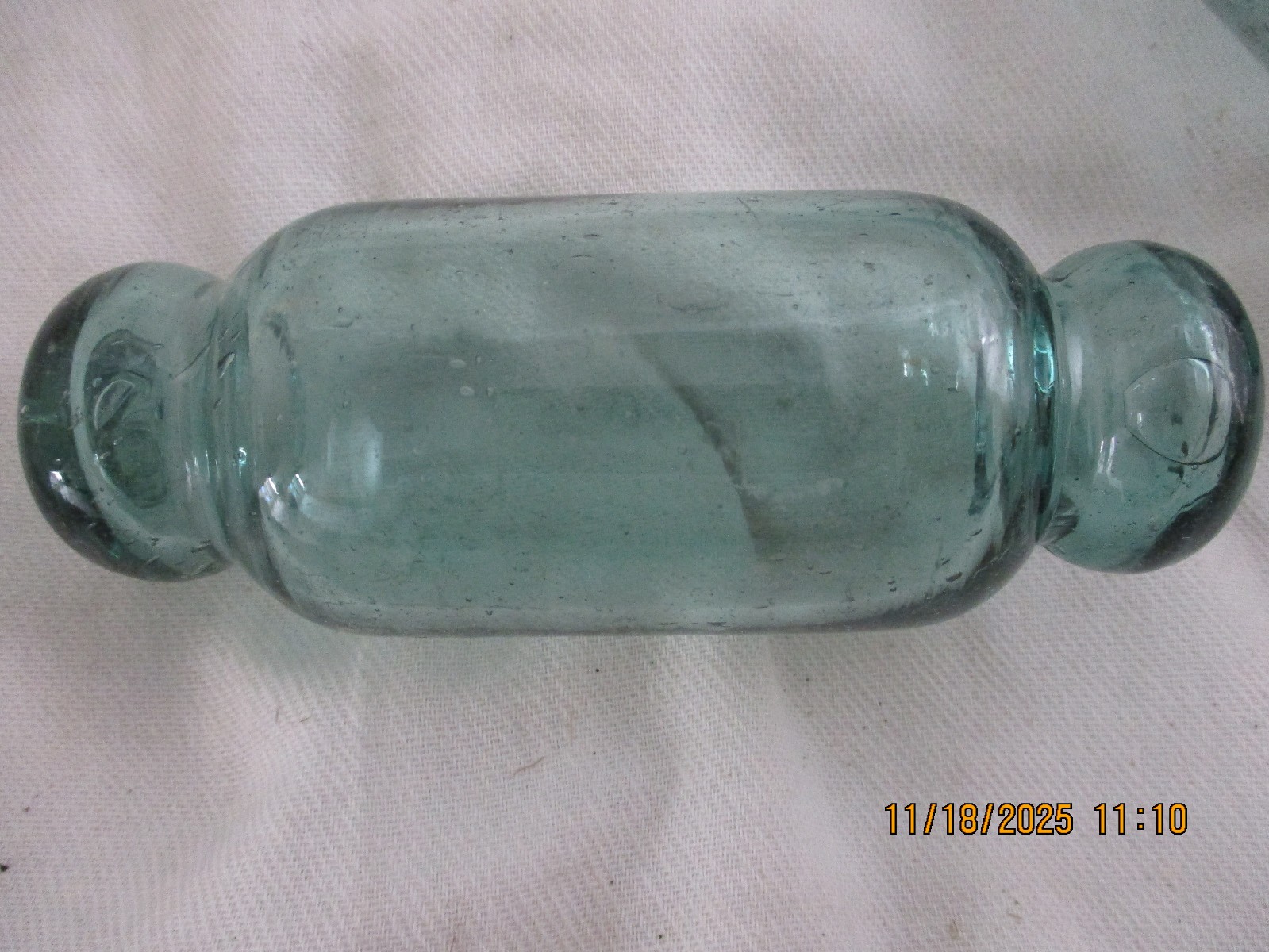 Two Authentic Japanese Large and Small Rolling Pin Floats Alaska Beach Combed