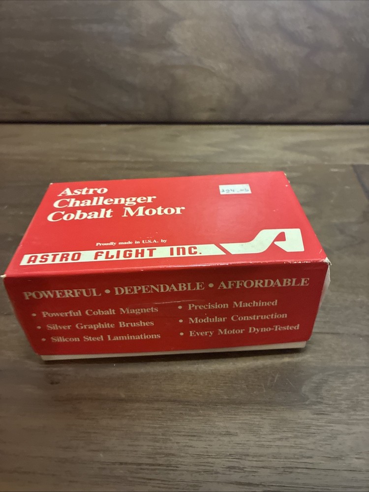 Astro Cobalt 25 Motor Original Box & Paperwork