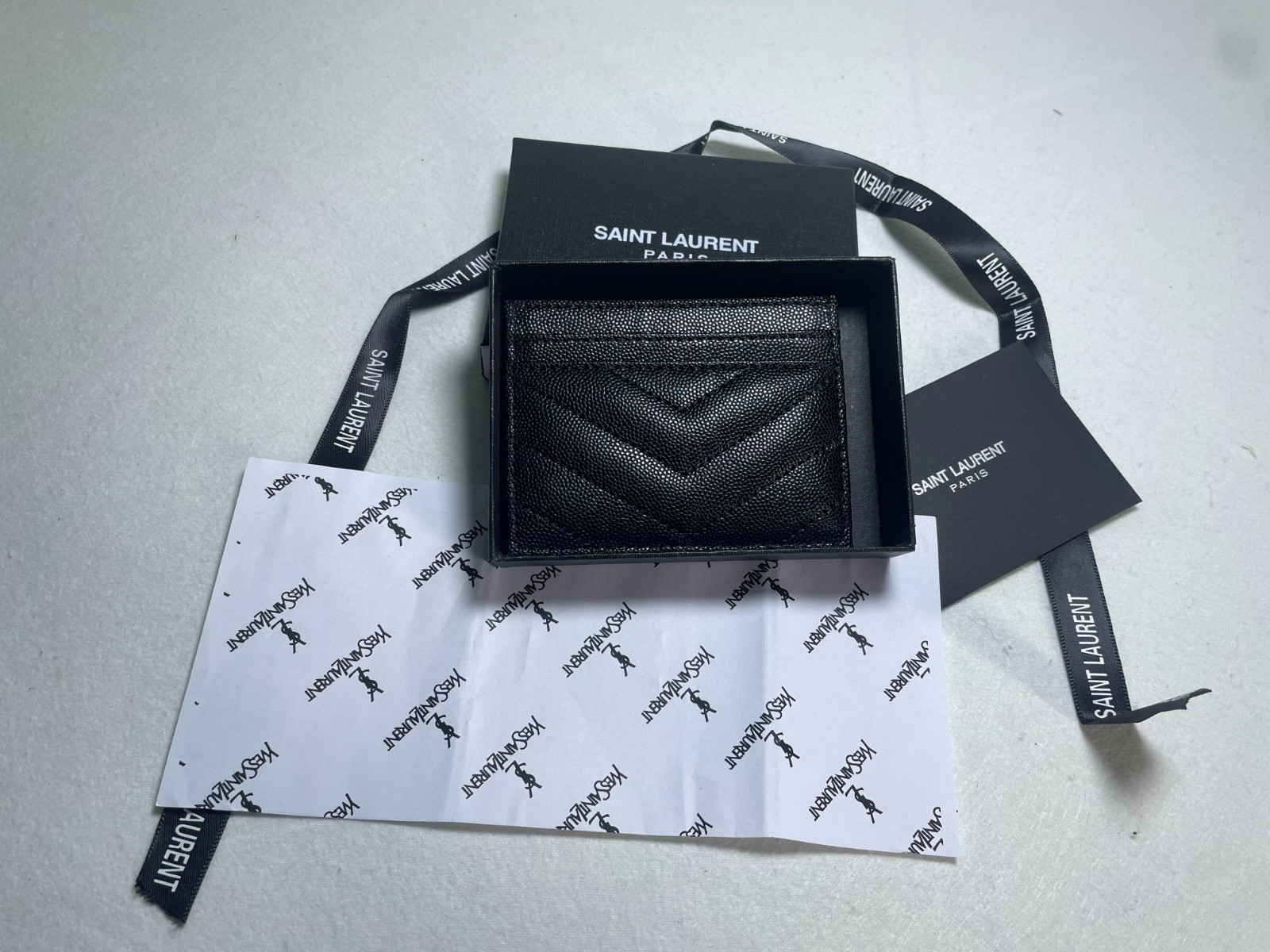 YSL Saint Laurent Leather card holder
