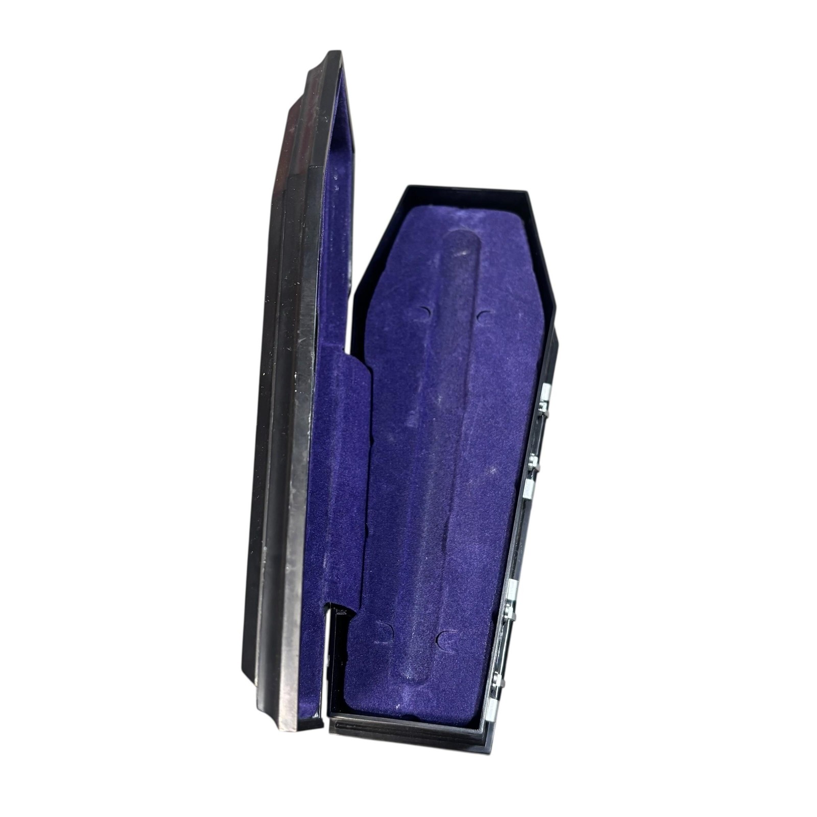 Disney Parks Haunted Mansion HM Authentic Coffin Pen Case Box Purple Velvet