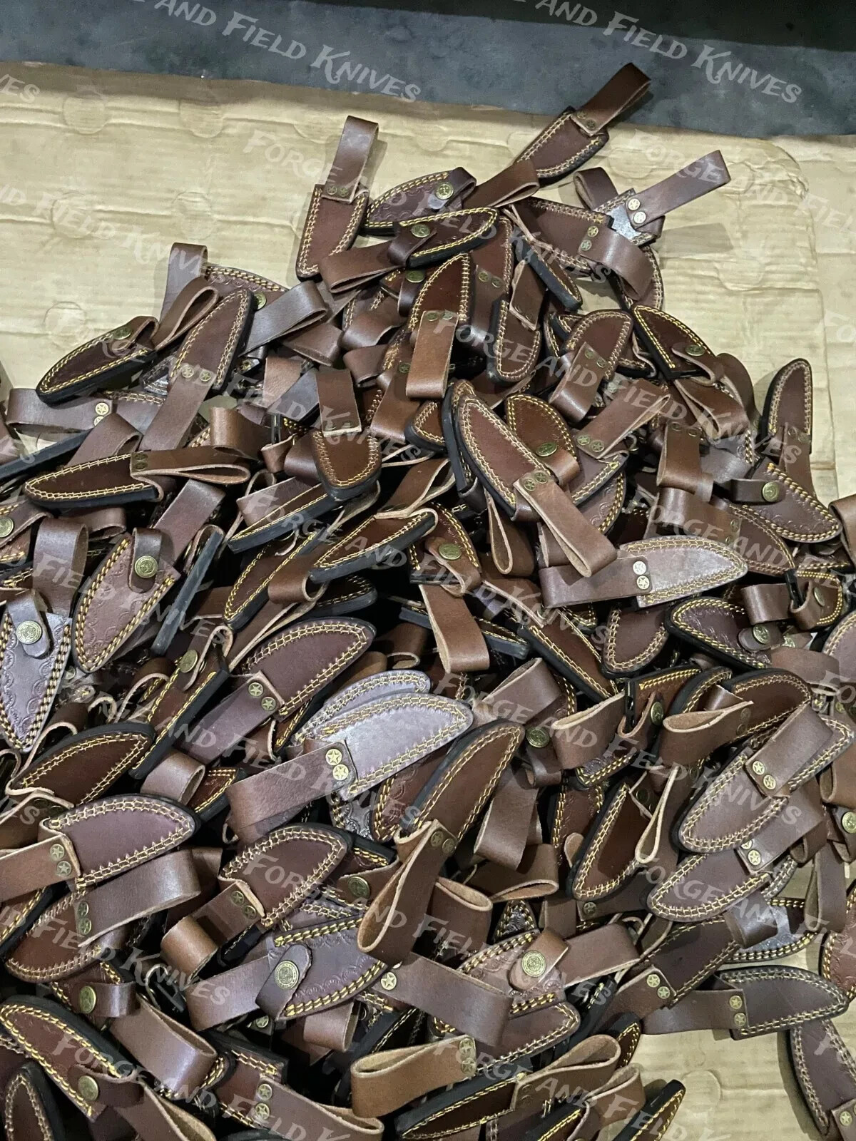 Lot of 20Pcs Custom Handmade Damascus Steel 6" Thick Stag Horn Knives - From USA