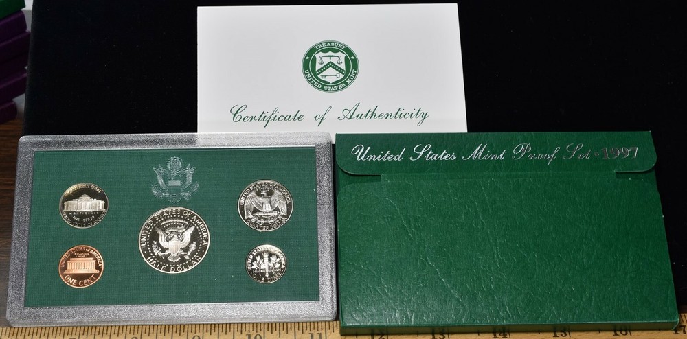 1997-S U.S. Mint Proof Set 5 Coins - Pristine Hand Picked Set