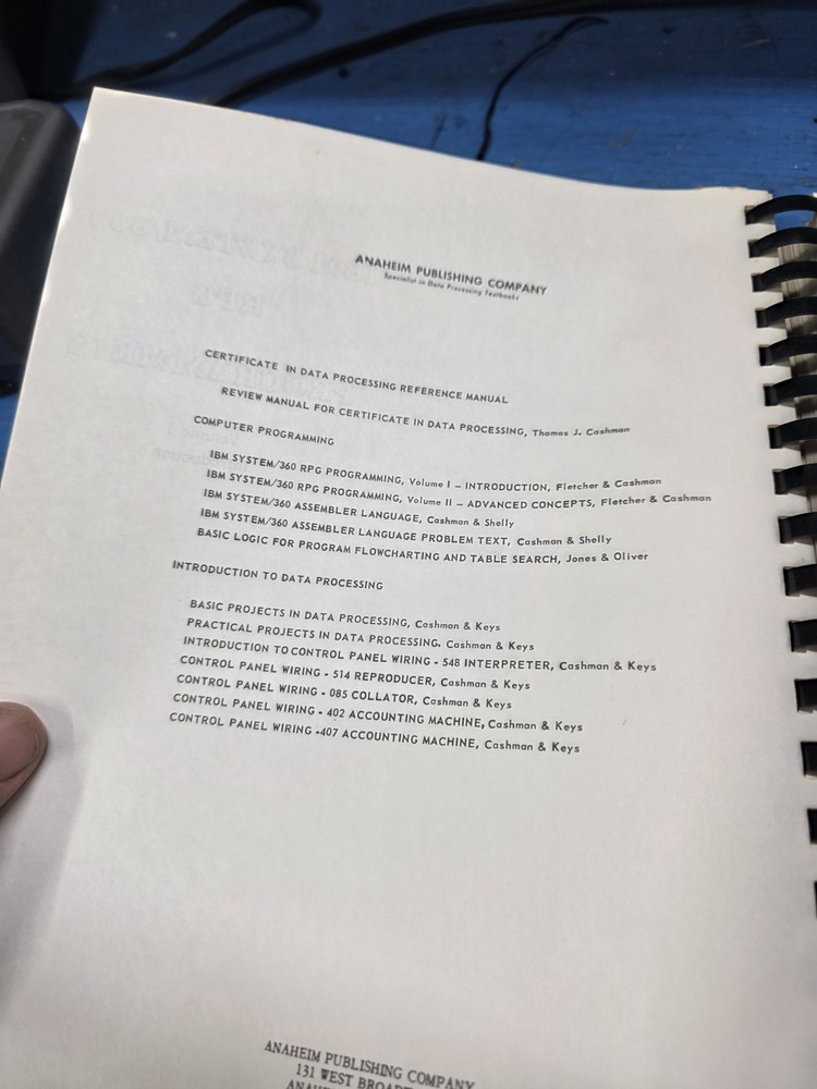 1967 IBM System 360 RPG Programming Book Volume 1 Introduction