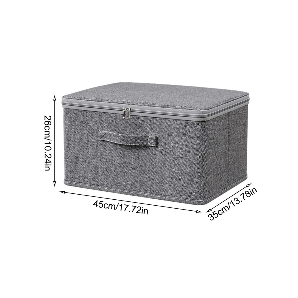 Storage Box With Lock Fabric Storage Lockable Organizer Box For Clothes