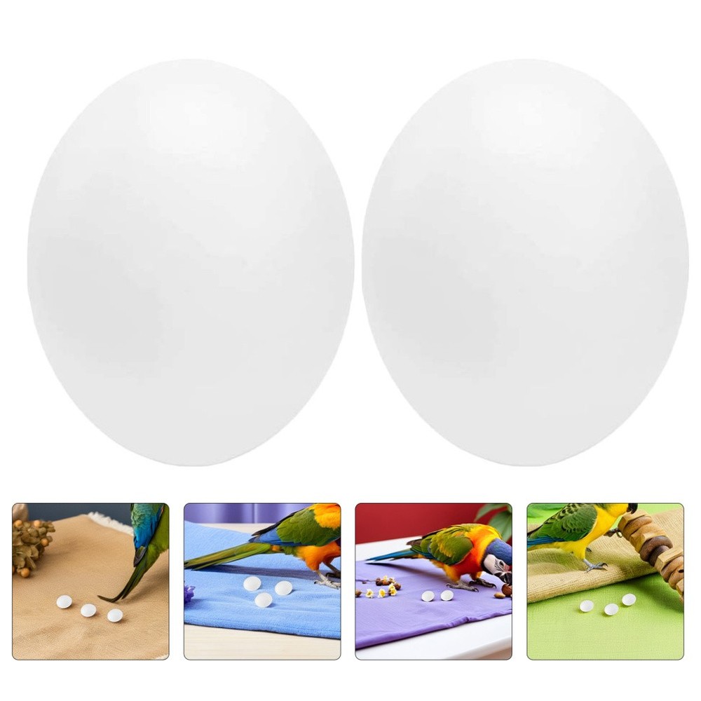 24 Pcs Artificial Bird Eggs for Nesting Budgie Fake Brooding Training