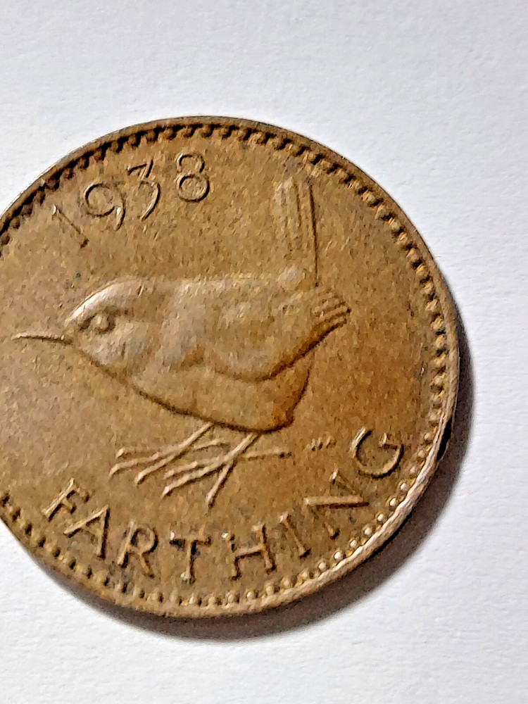 British Farthing coin