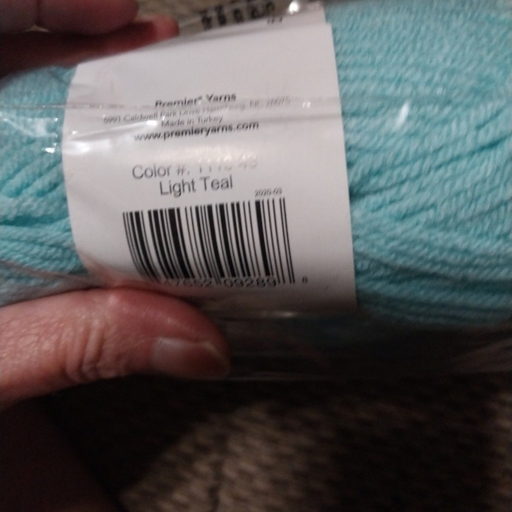 New Premier Just Yarn "Light Teal"