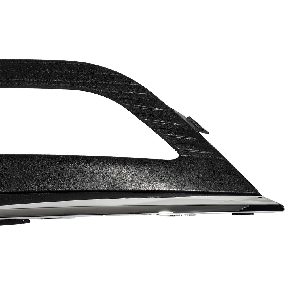 Front Bumper Cover Grille Assembly Kit Set For 2017 2018 Ford Fusion w/Fog Light