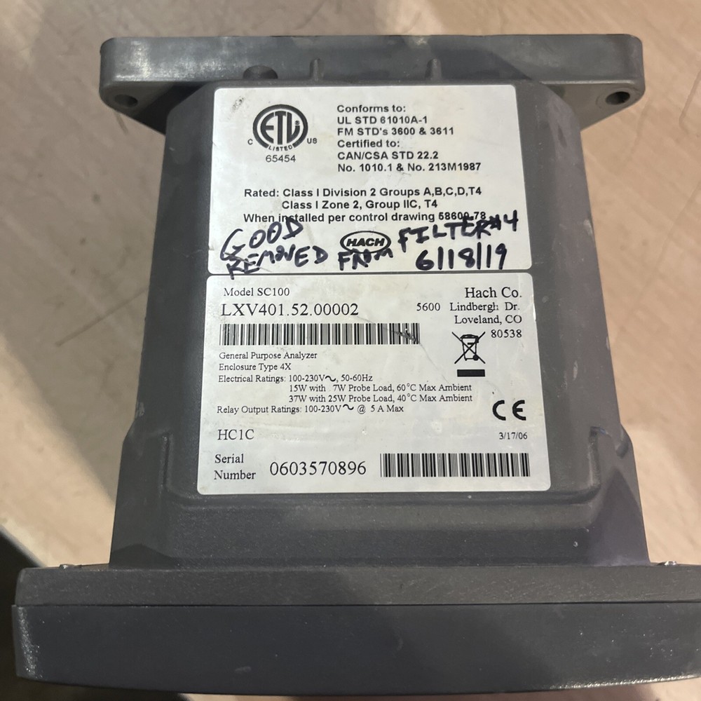 HACH SC100 GENERAL PURPOSE ANALYZER *