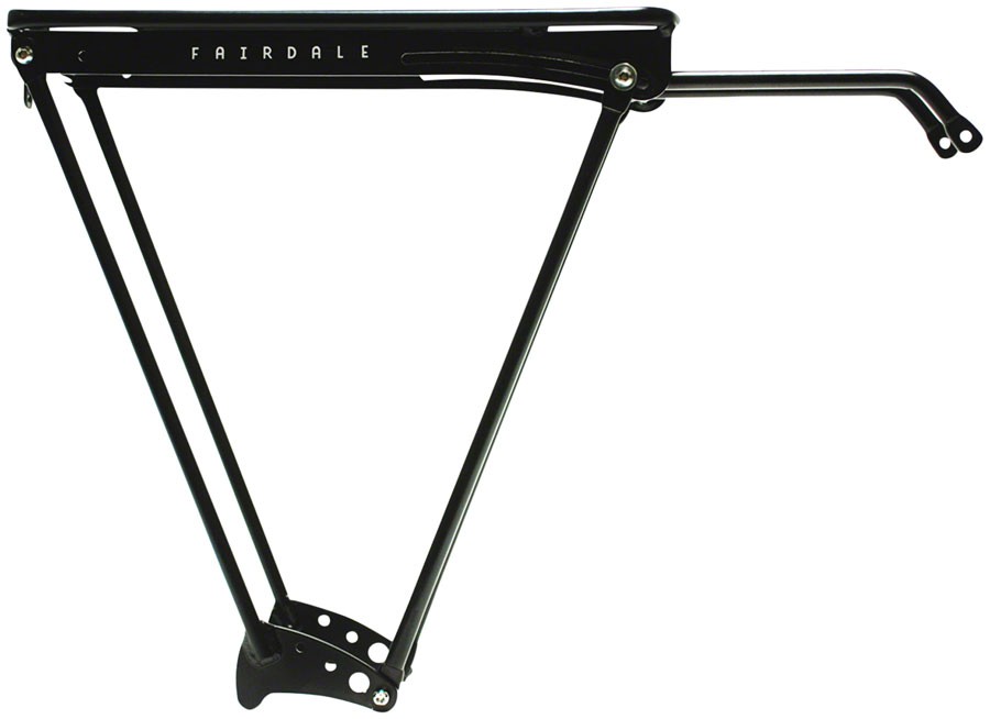 Premium Black Bicycle Cargo and Skateboard Rack Bundle Adjustable Rear Cargo
