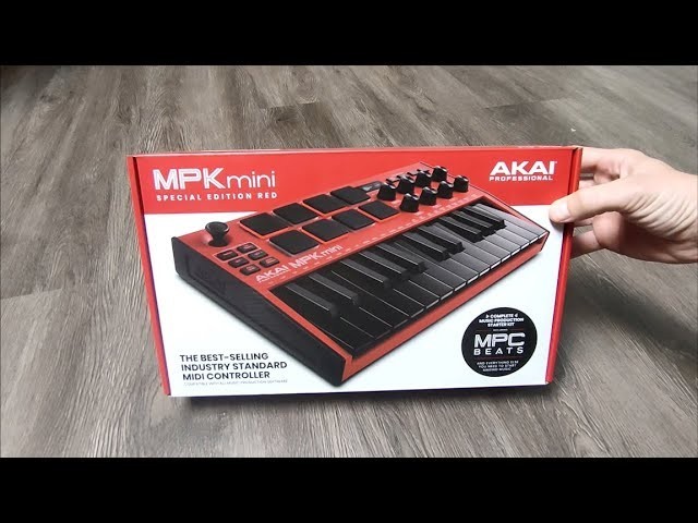 Akai MPK Mini MK3 25-Key USB MIDI Keyboard Controller w/ Pads & Knobs RED – NEW